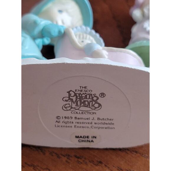 Vintage Precious Moments Resin Plastic Holidays Sculptures Figurines Lot of 4 - Picture 15 of 16